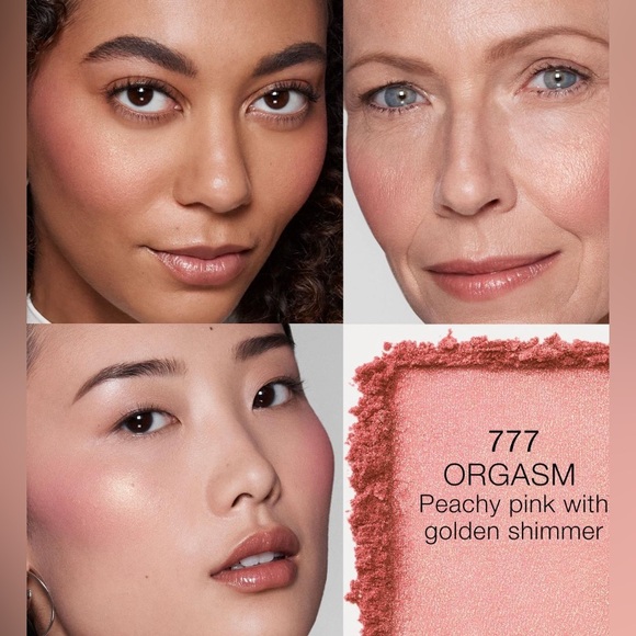 NARS Blush - 777 Orgasm - Peachy Pink W/ Golden Shimmer - Picture 3 of 3